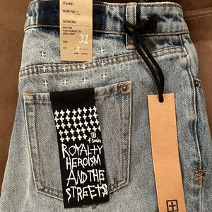 KSUBI SLIM PIN HIGH RISE ANKLE CROP